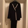 Schicker Hosenanzug + Rock Gr. 36 schwarz/creme