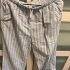 Schlafhose in Blau/weiss gestreift