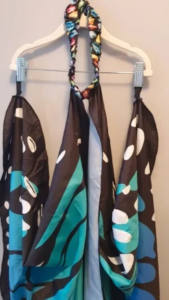 Schmetterlingskostüm, Umhang mit Maske und Haarreif!