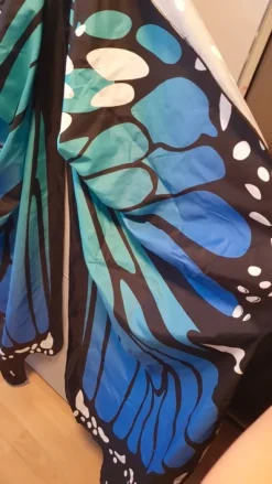 Schmetterlingskostüm, Umhang mit Maske und Haarreif!