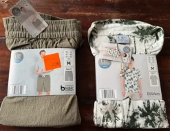 Schönes Leinen / Viskose Hemd & Bermuda Shorts / M / Neu
