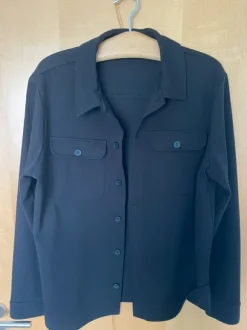 Schwarze Übergangsjacke mit Knopfleiste von Only & Sons