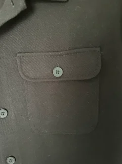 Schwarze Übergangsjacke mit Knopfleiste von Only & Sons