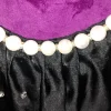 Schwarzes Chiffon Top mit Perlenträgergr.34-38