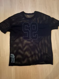 Schwarzes Mesh T-Shirt