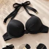 Schwarzes Push-up Bikinioberteil mit goldenen Details 🖤