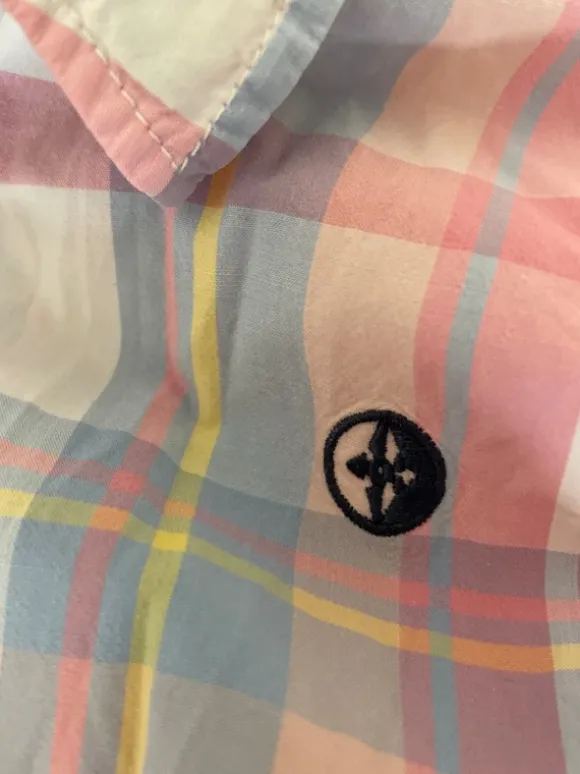 Süße Vintage Kawaii Pastell karierte Hemd Bluse in rosa