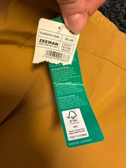 Senfgelbe Stoffhose