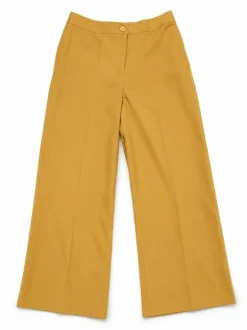 Senfgelbe Stoffhose