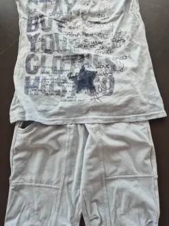 Set Sweathose T-Shirt hellblau Italiensche Mode