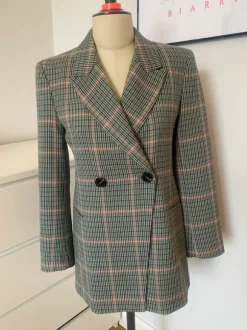 Sfera Blazer kariert rosa Türkis Größe S