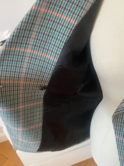 Sfera Blazer kariert rosa Türkis Größe S