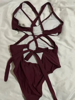 SHEIN one-piece burgundy bikini, size M / 38