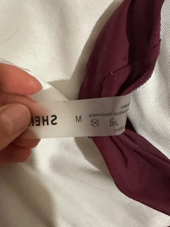 SHEIN one-piece burgundy bikini, size M / 38