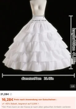 SHEIN Reifrock Hochzeit