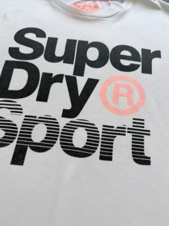 Shirt, Super Dry Sport, weiß mit Print, Größe XL