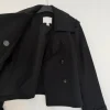 Short Trenchcoat in black