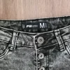 Shorts Highwaist Stretch Acid grey