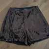 Shorts Pailletten braun