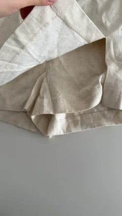 Skort beige Leinen schickt Trend