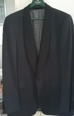 Smoking vest zwart maat 52
