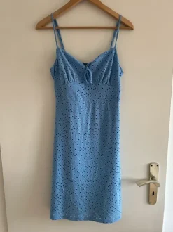 Sommerkleid Pieces hellblau Minikleid