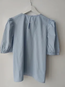 Sommerliche edc Bluse mit Puffärmeln Gr. S