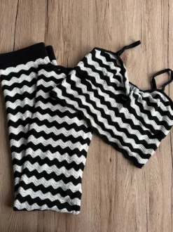 Sommerliches Set (Rock + CropTop)