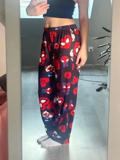 spiderman hallo kitty pyjama hose schlafanzug