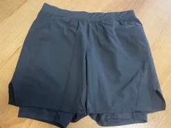 Sporthose mit Innenhose XL schwarz