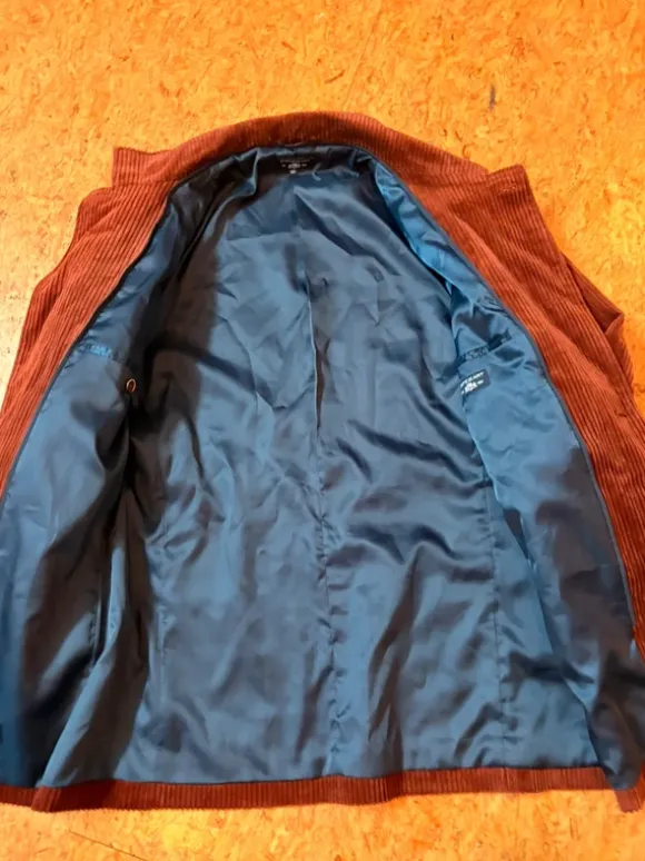 State of Art Cord Jacket in Terracotta Braun 50 retro