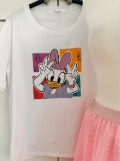 Statement Shirt Daisy Duck Glitzer