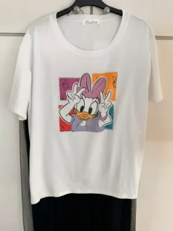 Statement Shirt Daisy Duck Glitzer