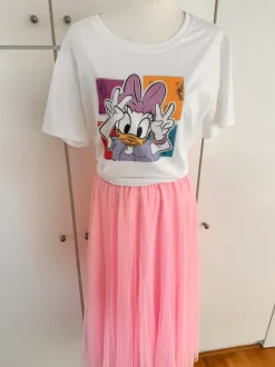 Statement Shirt Daisy Duck Glitzer