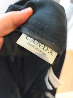 Stoffhose mit Glitzerfäden