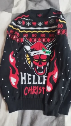 Stranger Things Hellfire Club Weihnachtspullover NEU Herren Gr. M