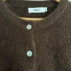 Strick Jacke Braun Arines Wolle Anteil Braun Neu Blogger