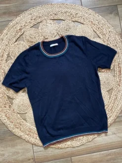 Strick Tshirt marineblau