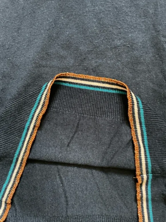 Strick Tshirt marineblau