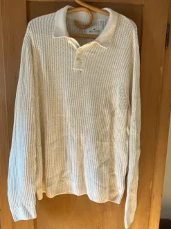 Strickpoloshirt langarm