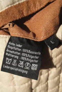 Suede leren jasen L.
