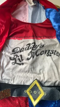 Suicide Squad Harley Quinn Kostüm Rot Blau S/XS| Karneval Fasching Kostüm Cosplay Damenmode