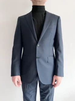 Suitsupply Lazio 100% Wool Navy Blue Suit Jacket Two-Button