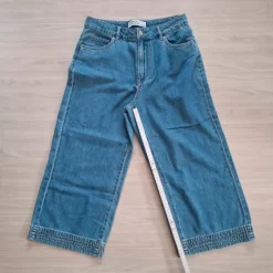 Taillenhohe Jeansculotte High Waist cropped Gr. 29/28/P