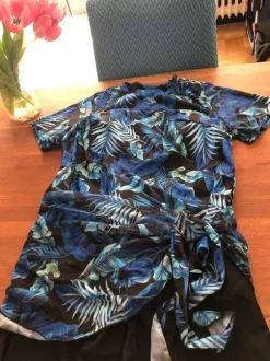 3-teiliger Tankini Badeanzug mit UV-Schutz 🌴 Blau Schwarz 2XL / 48