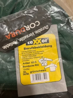 Texxor Arbeitsjacke Bundjacke Rio Größe XL grün schwarz