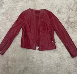 Tolle Lederjacke in Bordeaux Gr M