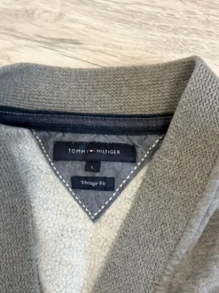 Tommy Hilfiger Cardigan Grau Jacke – Größe L – Vintage Fit