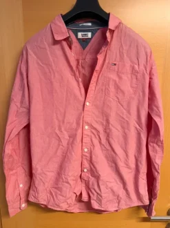 Tommy Jeans Hemd Herren Gr. L Rosé/Rot