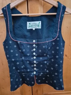Trachtenmieder, blau Gr. 36 Trachten Leismüller